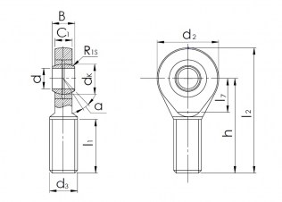Подшипник Шарнирные головки с внешней резьбой Подшипник SAL 10 T/K (POS 10 L) по выгодным ценам Усолье-Сибирское